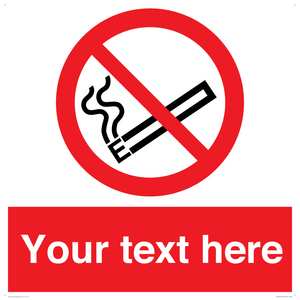 Custom No E-cigarettes / Vaping Sign